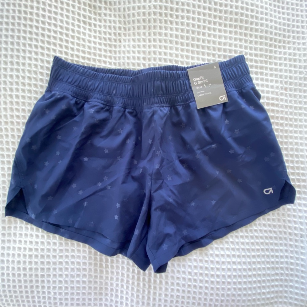 Star spangled athletic shorts